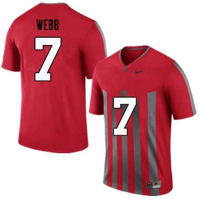 NCAA Ohio State Buckeyes Men's #7 Damon Webb Throwback Nike Football College Jersey QSM8145BW